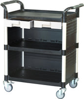 3 tiers Cabinet Service Utility carts Rolling cart with Drawers JB-3KC3 (US Stock)