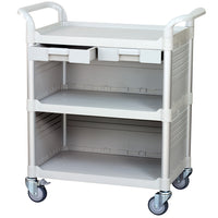 3 Tier Medical cart Hospital cart Dental cart with Cabinet & Drawers JBG-3KC3 (US Stock)