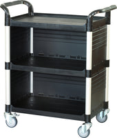 JB-3C3, 3 tiers Larger Cabinet Service carts,Black