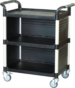JB-3C3, 3 tiers Larger Cabinet Service carts,Black - JaboeEuip