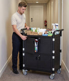 Lockable Cabinet Medical cart with 2 lockable doors 35.43 x 19.7"  (US stock) - JaboeEuip