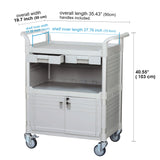 Lockable Medical cart with Lockable door and drawers, 606 lbs/275 KG (ship to Canada) CAD price