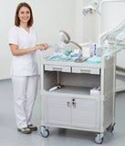 Lockable Medical cart with Lockable door and drawers, 606 lbs (US Stock) - JaboeEuip
