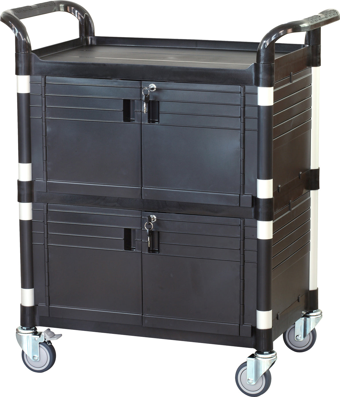 Lockable Cabinet Medical cart with 2 lockable doors 35.43 x 19.7 (US