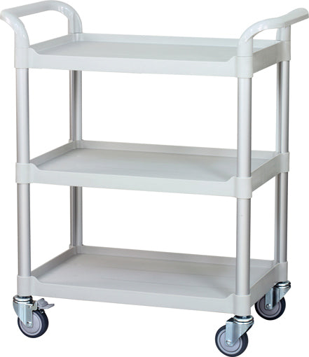 3 shelves Hospital cart Service cart for Hospital and Hotel - JaboeEuip 3 tiers Shelving Office Rolling Utility cart Service cart Rolling cart
