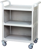 JBG-3C3, 3 Shelf Cabinet Medical Hospital carts, off-white - JaboeEuip 3 tiers Shelving Office Rolling Utility cart Service cart Rolling cart